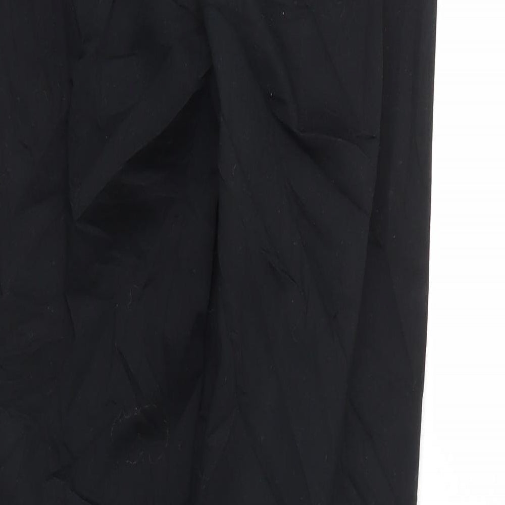 H&M Womens Black   Trousers  Size 6 L26 in