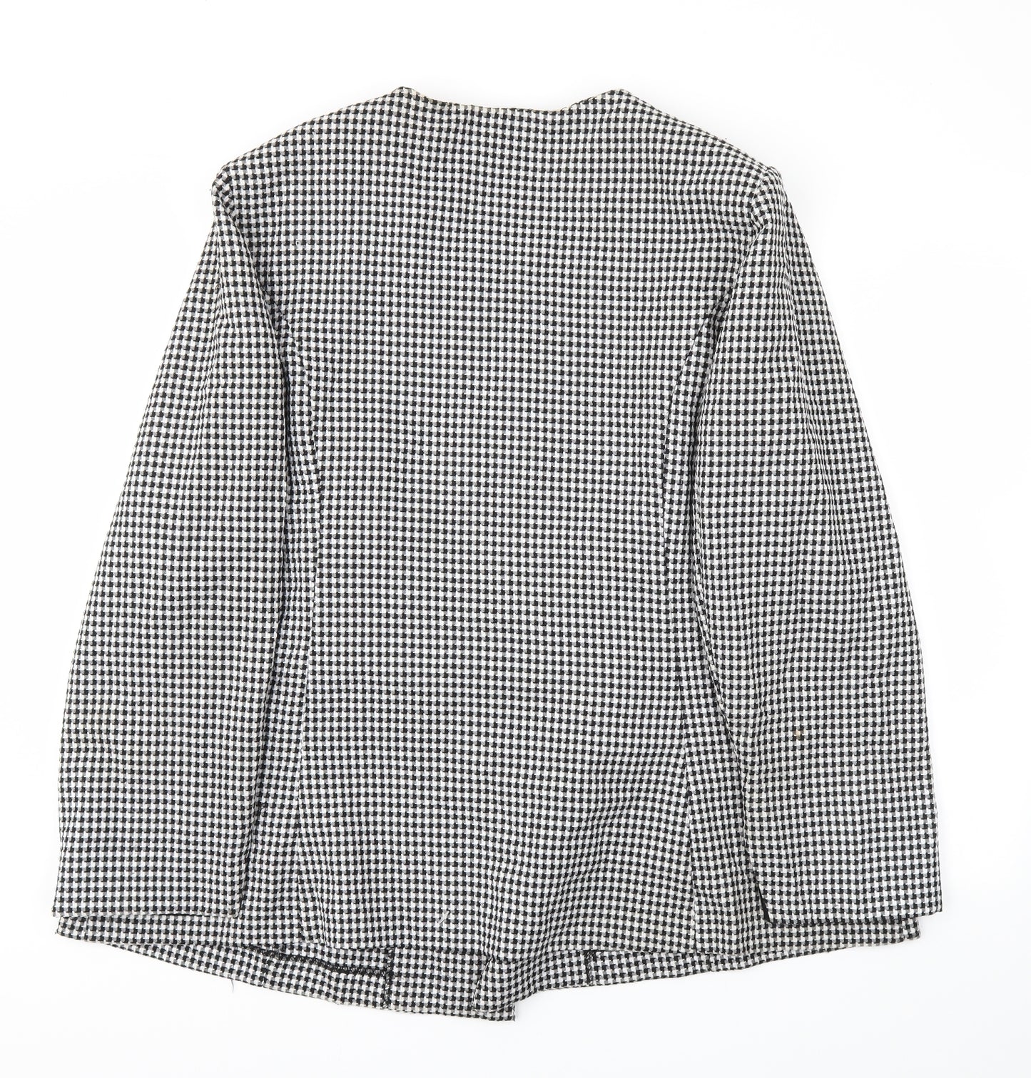 SWEET Womens Black Check  Jacket Blazer Size 18