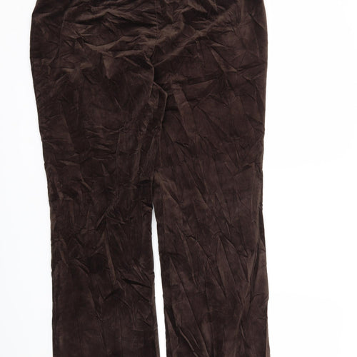 M&S Womens Brown   Trousers  Size 18 L30 in