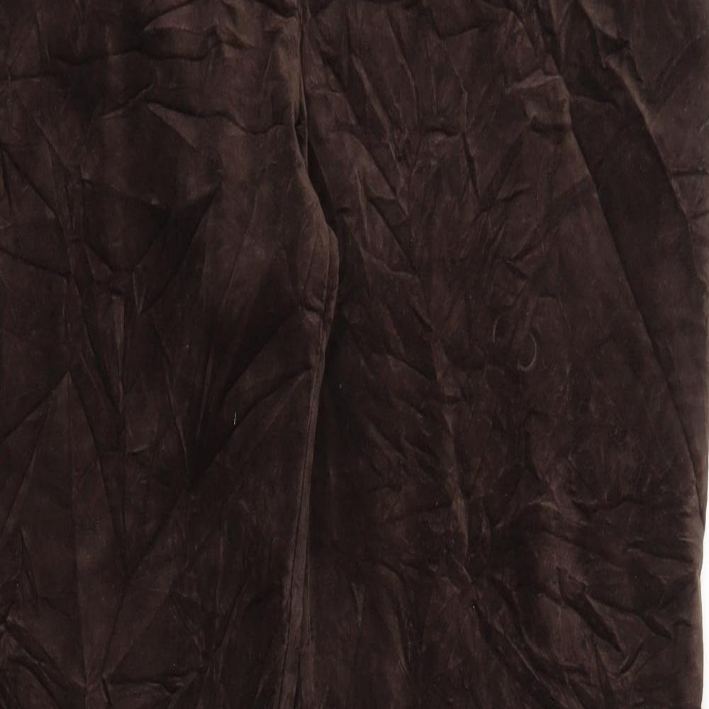 M&S Womens Brown   Trousers  Size 18 L30 in
