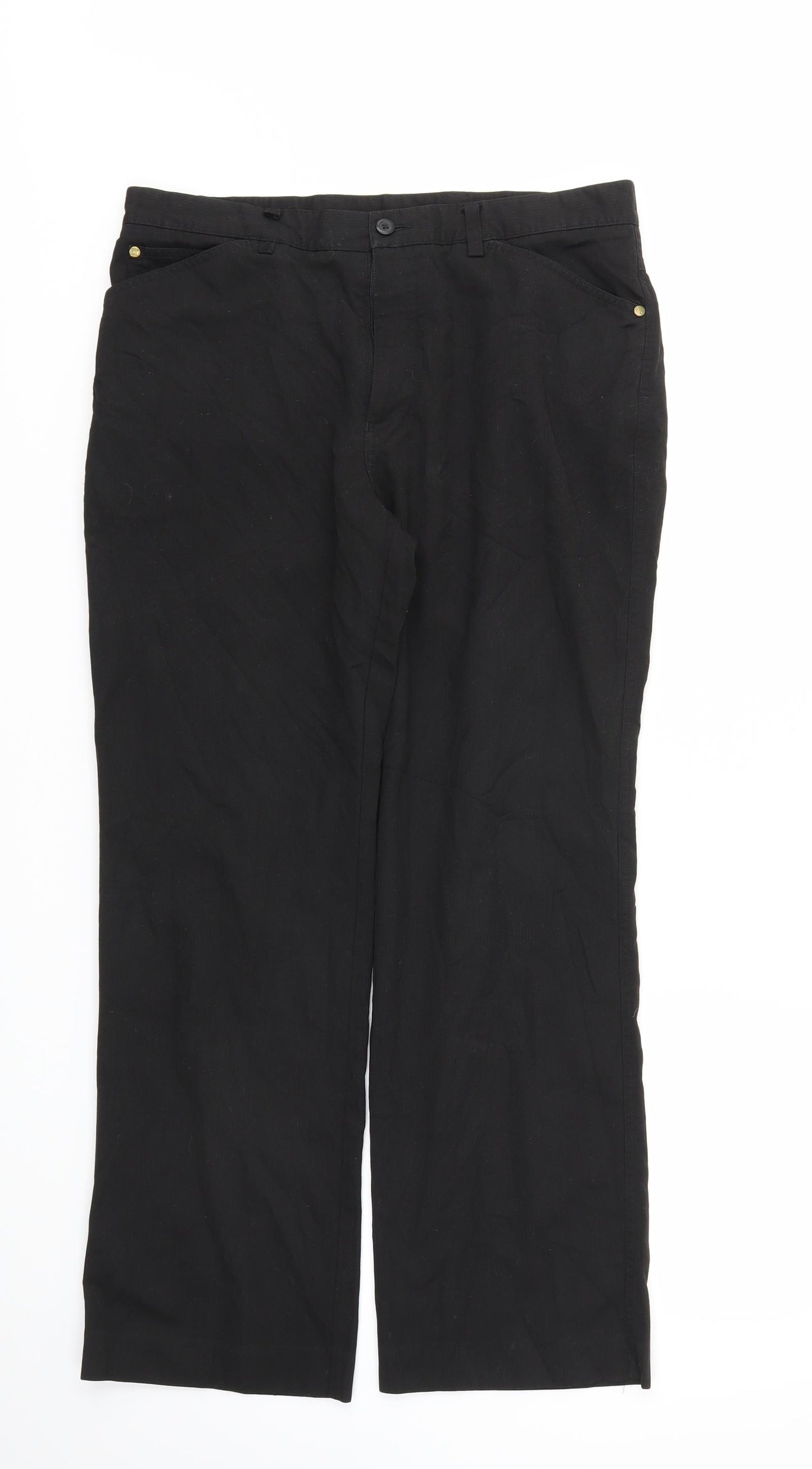 Preworn Mens Black   Trousers  Size 34 L30 in
