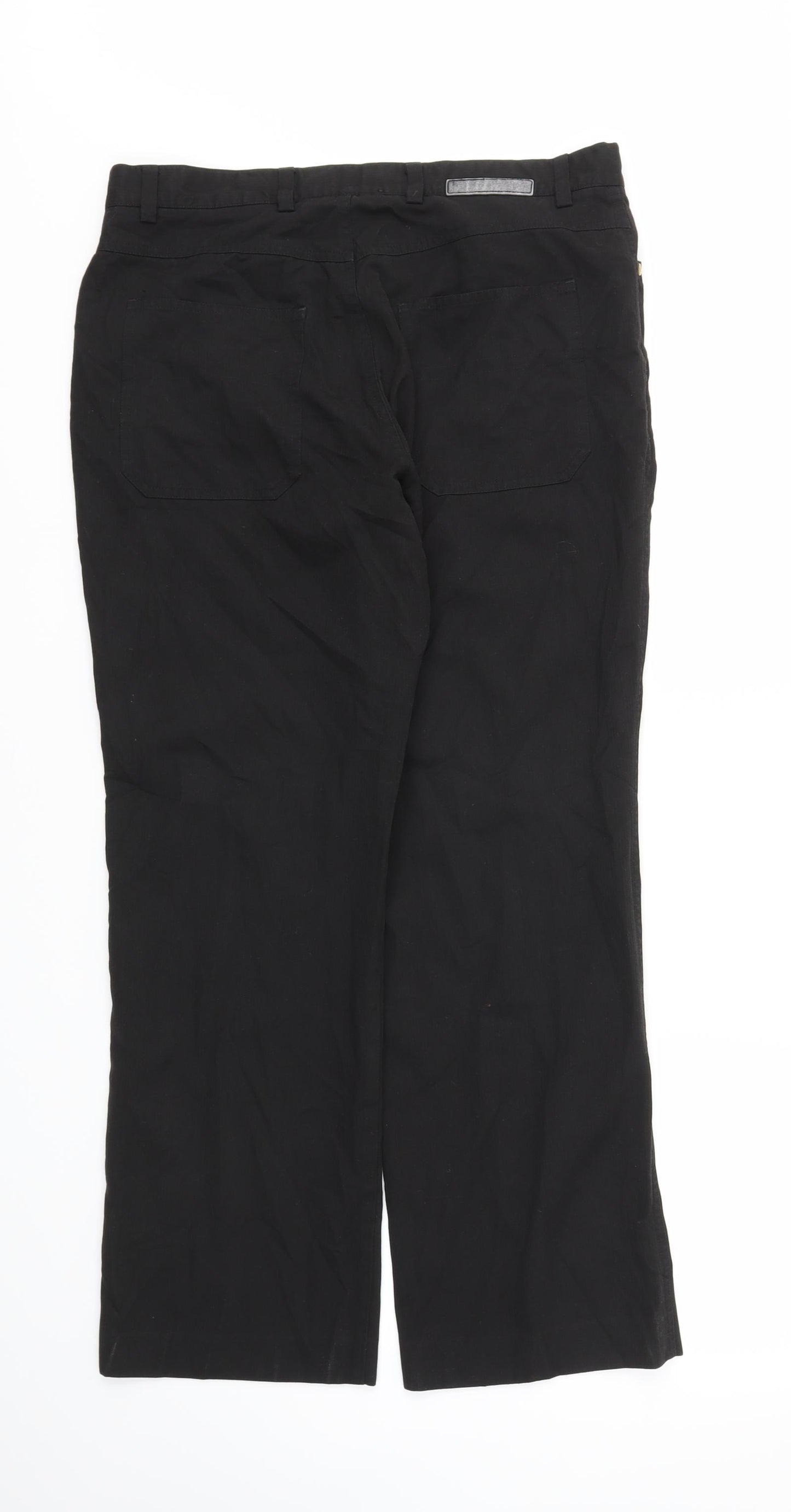 Preworn Mens Black   Trousers  Size 34 L30 in