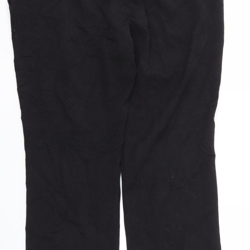 M&S Womens Black Houndstooth  Trousers  Size 18 L31 in