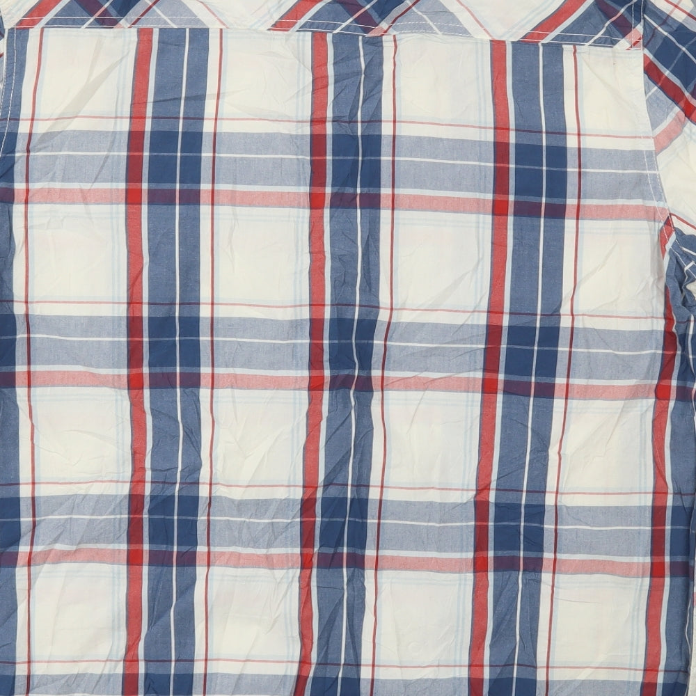 South Dean Street Mens Multicoloured Check   T-Shirt Size XL