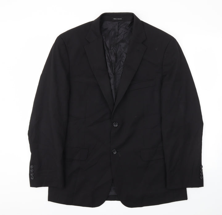 Pronto Uomo Mens Black   Jacket Blazer Size 42