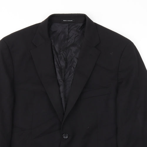 Pronto Uomo Mens Black   Jacket Blazer Size 42