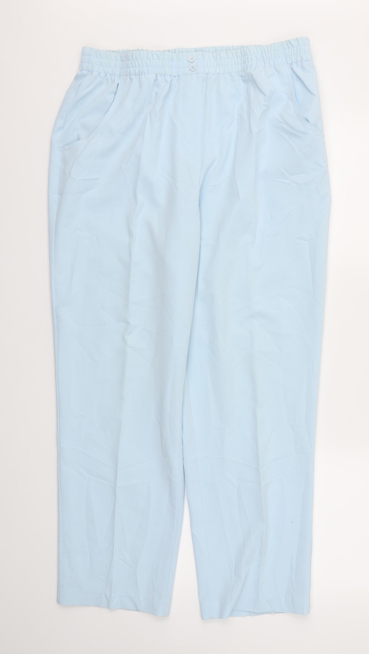 OCEALIS Womens Blue   Trousers  Size M L29 in - Stretch waistband