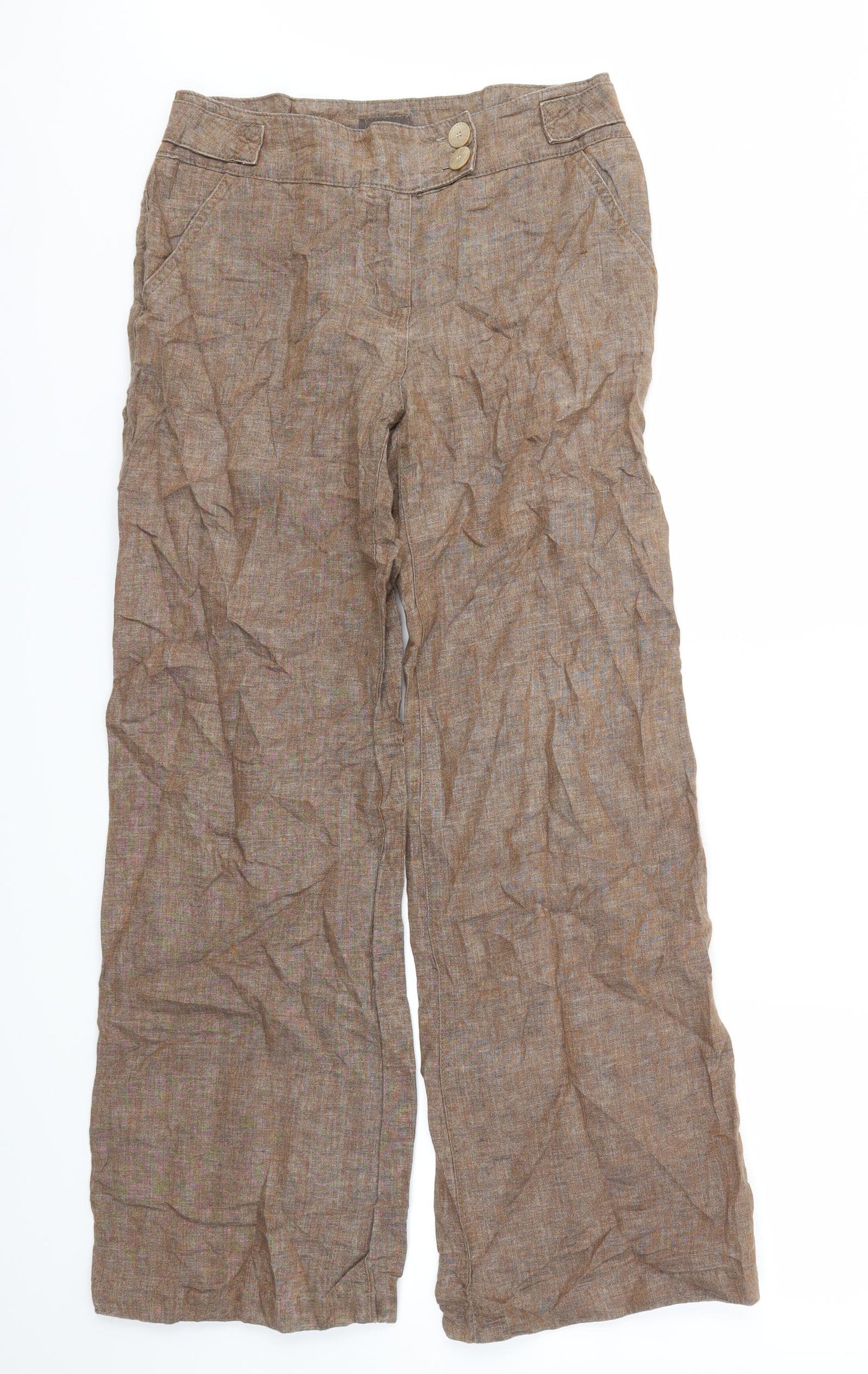 PER UNA  Womens Brown   Trousers  Size 8 L30 in