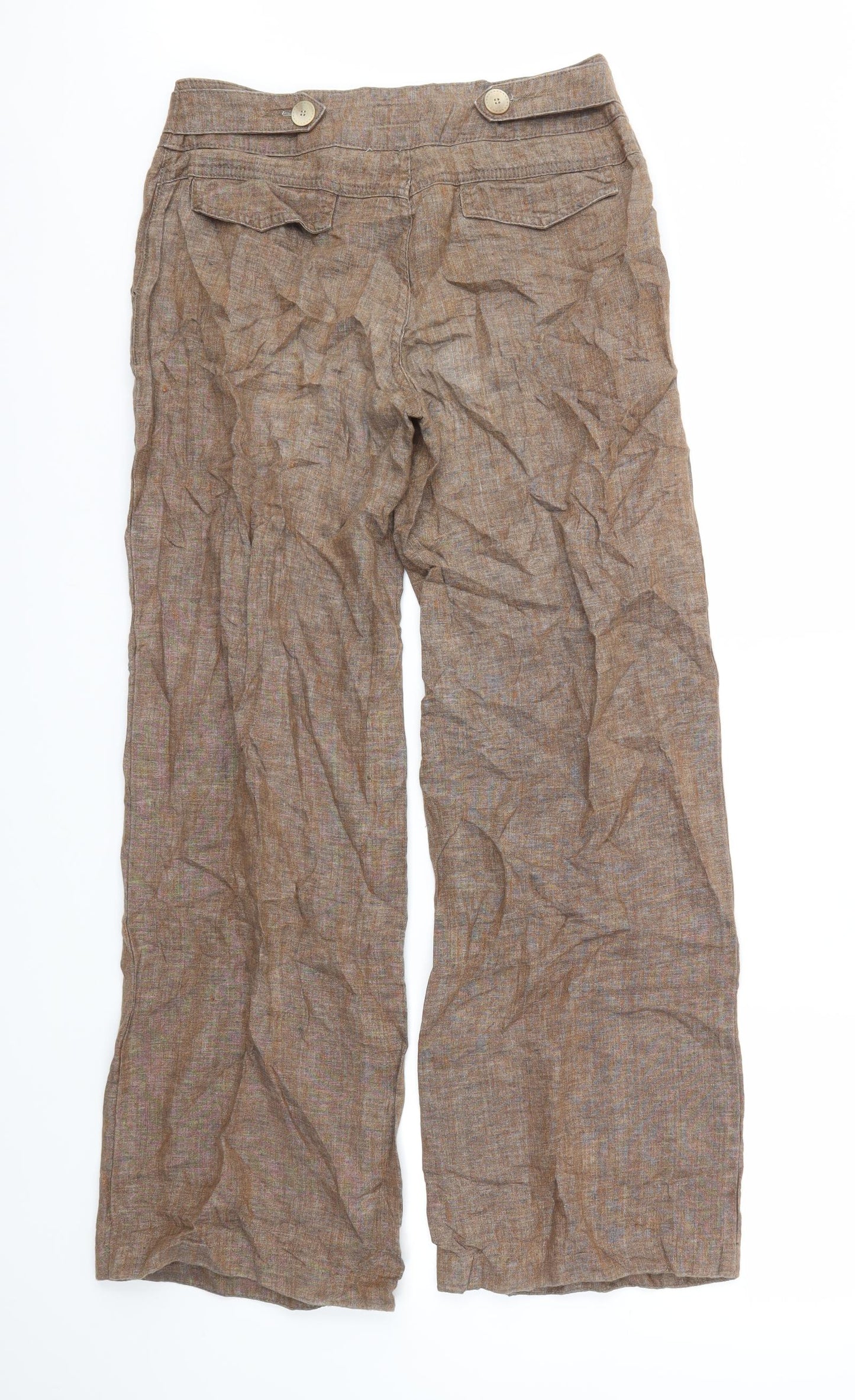 PER UNA  Womens Brown   Trousers  Size 8 L30 in