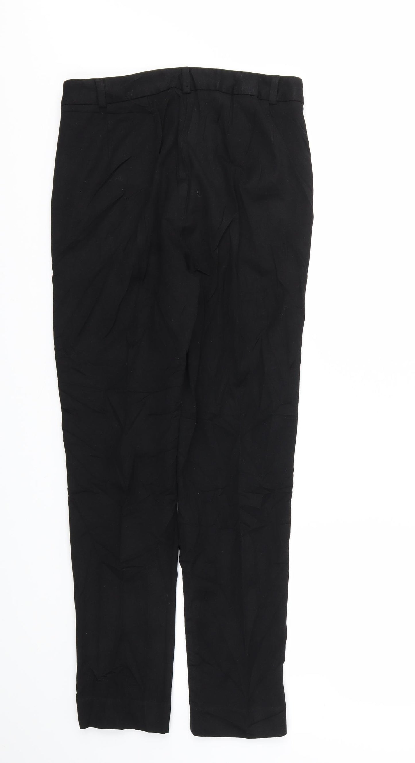 M&S Womens Black   Trousers  Size 28 L28 in