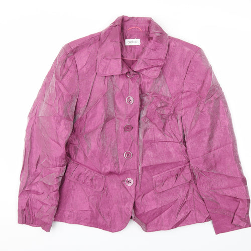 Gelco Womens Pink   Jacket Blazer Size 16