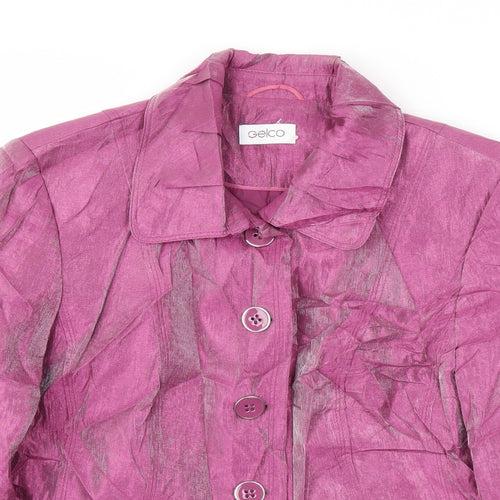 Gelco Womens Pink   Jacket Blazer Size 16
