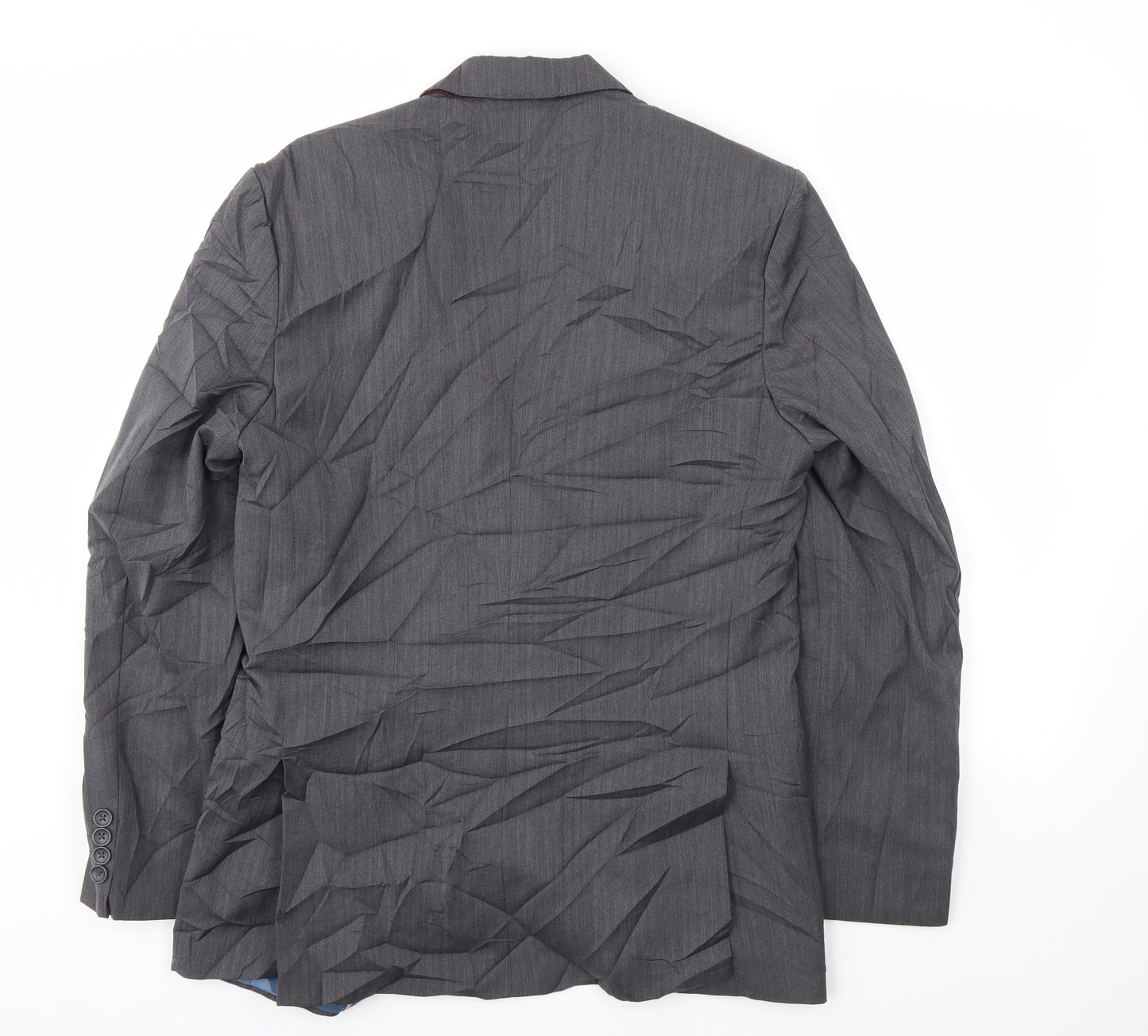 Preworn Mens Grey Houndstooth  Jacket Blazer Size 40