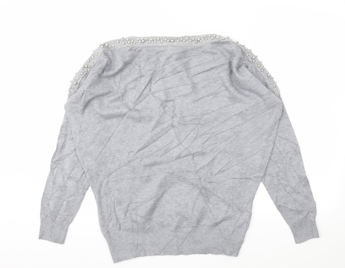 Quiz Womens Grey   Pullover Jumper Size M
