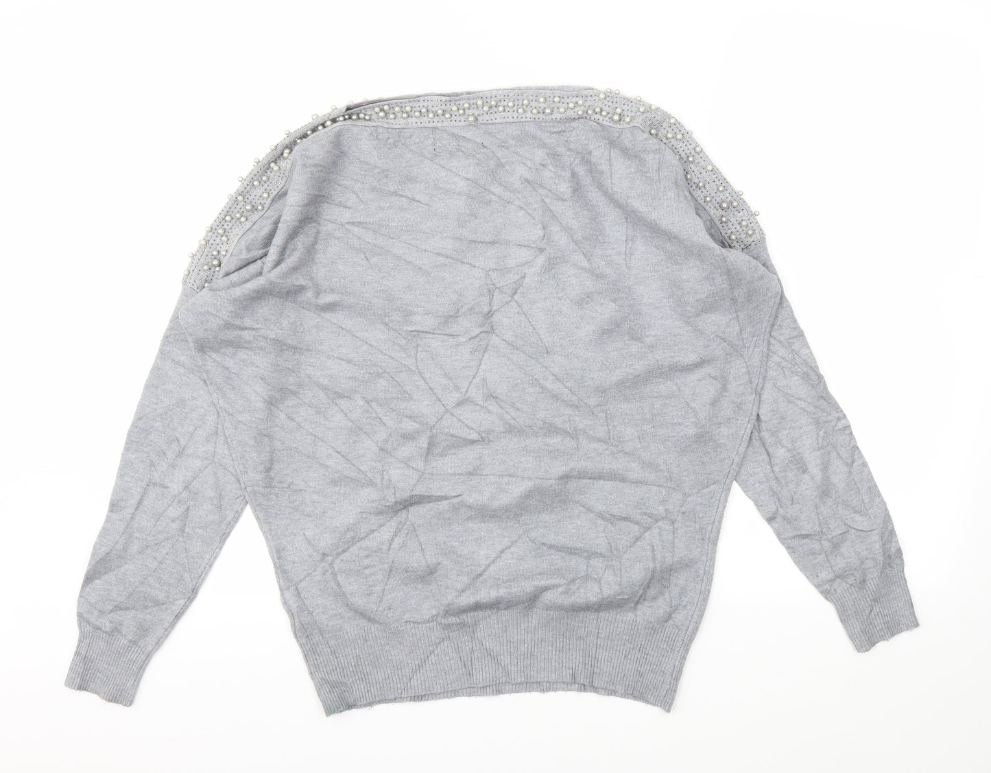 Quiz Womens Grey   Pullover Jumper Size M