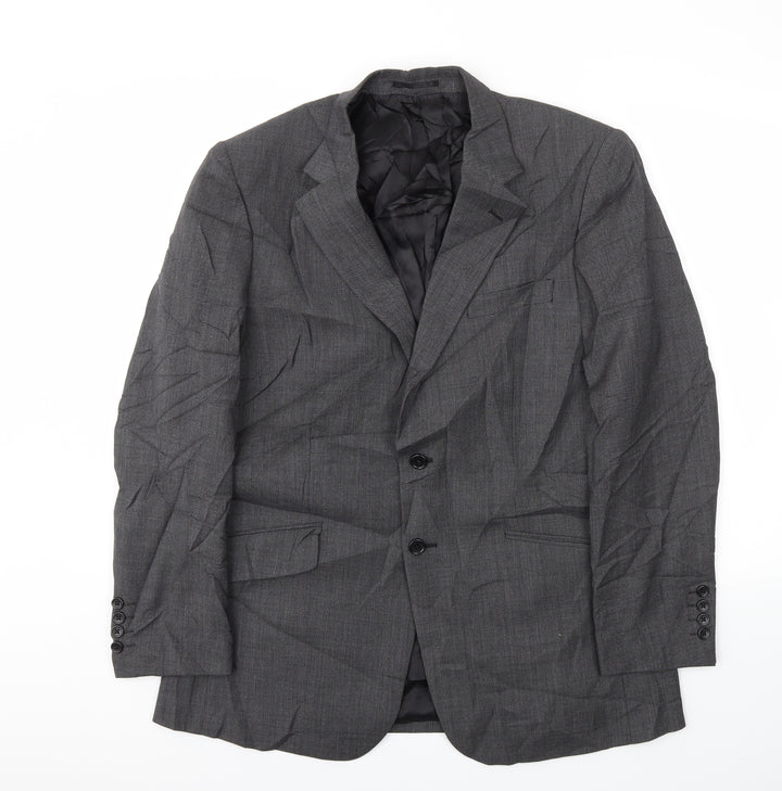 Brook Taverner Mens Grey Jacket Blazer Size 40