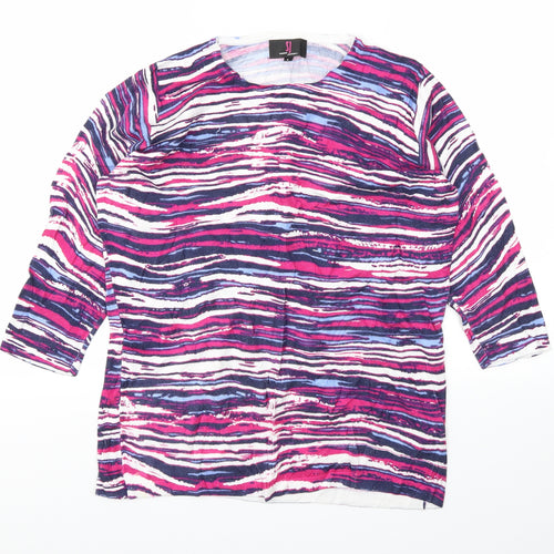 SJ Womens Multicoloured Polka Dot  Basic T-Shirt Size L