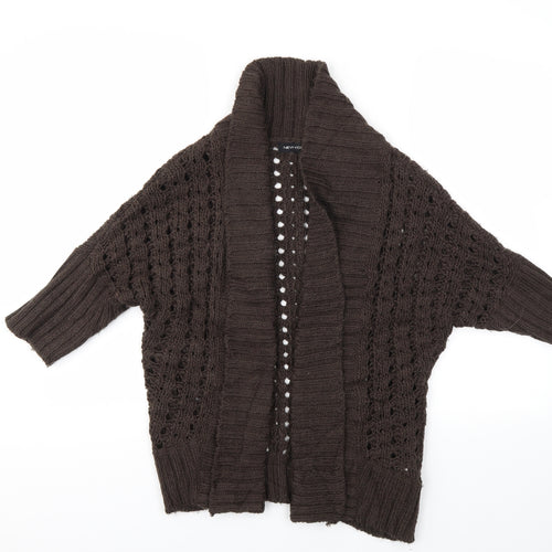 NEWYORK Womens Brown   Cardigan Jumper Size S