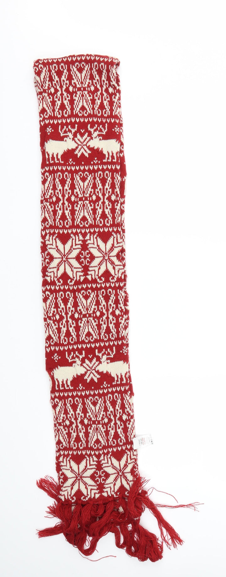 NEXT  Womens Red Argyle/Diamond   Scarf