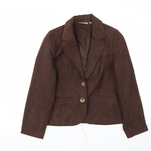 Studio Works Womens Brown   Jacket Blazer Size 10