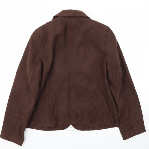 Studio Works Womens Brown   Jacket Blazer Size 10