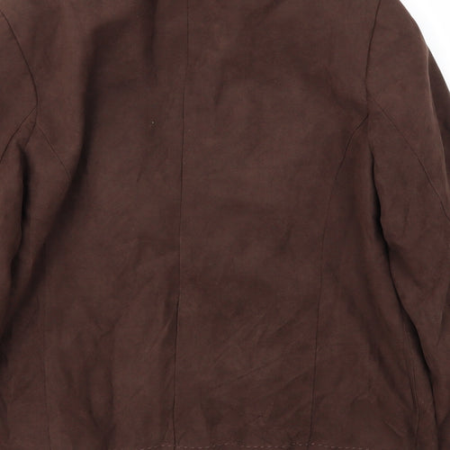 Studio Works Womens Brown   Jacket Blazer Size 10