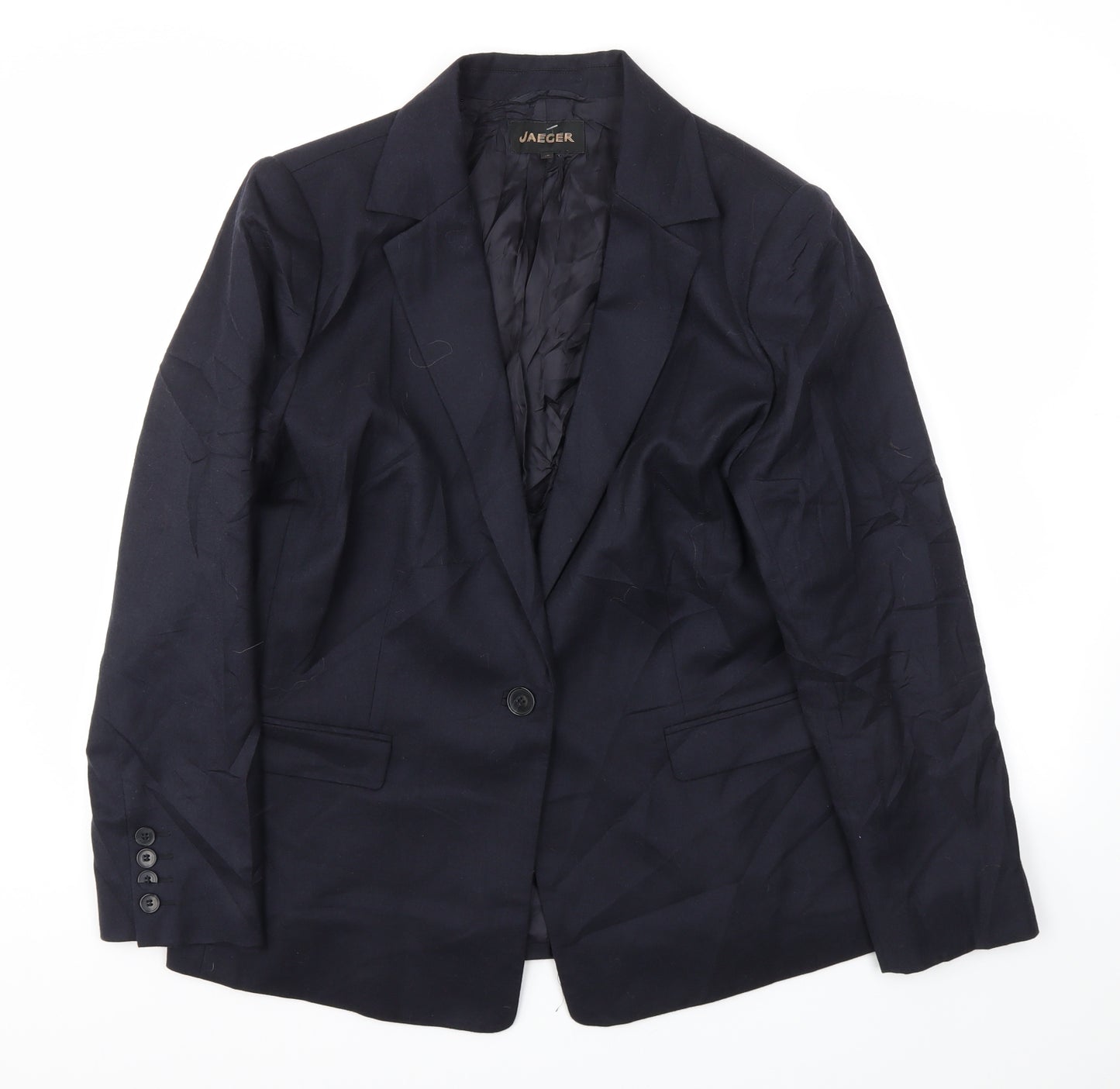 Jaeger Womens Blue   Jacket Blazer Size 16