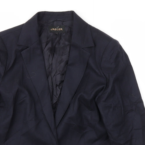 Jaeger Womens Blue   Jacket Blazer Size 16