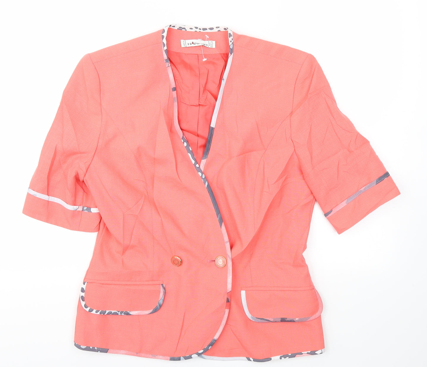 Hardob Womens Pink   Jacket Blazer Size 10