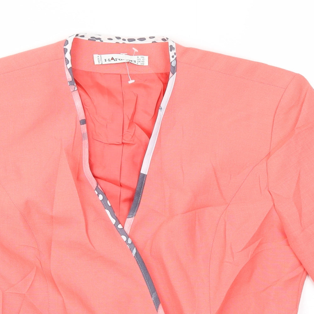 Hardob Womens Pink   Jacket Blazer Size 10