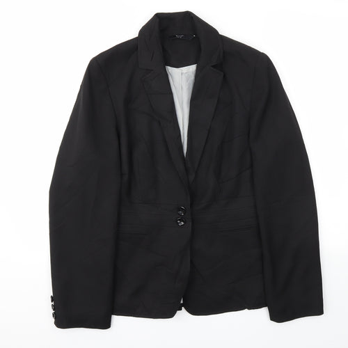 BHS Womens Black   Jacket Blazer Size 12