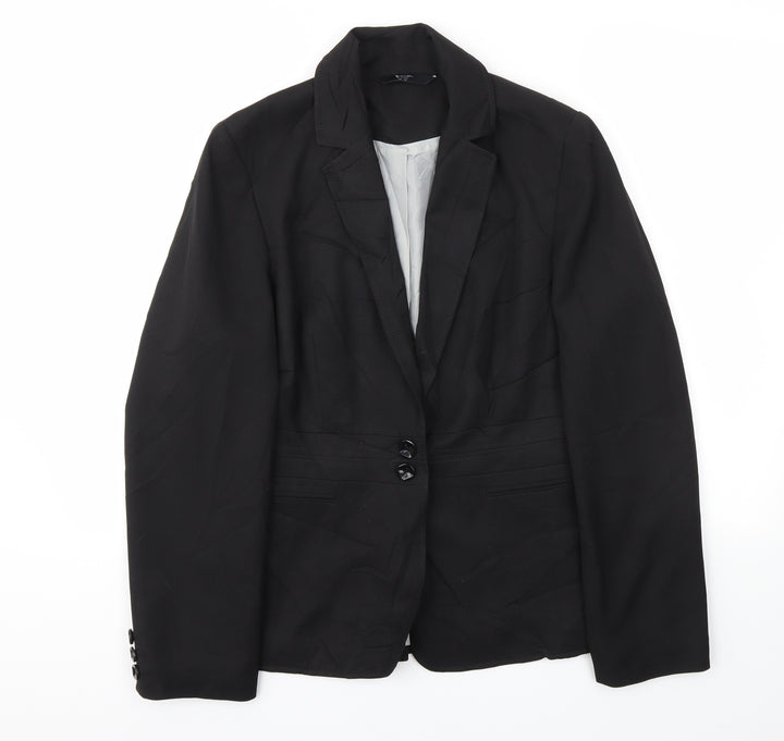 BHS Womens Black Jacket Blazer Size 12