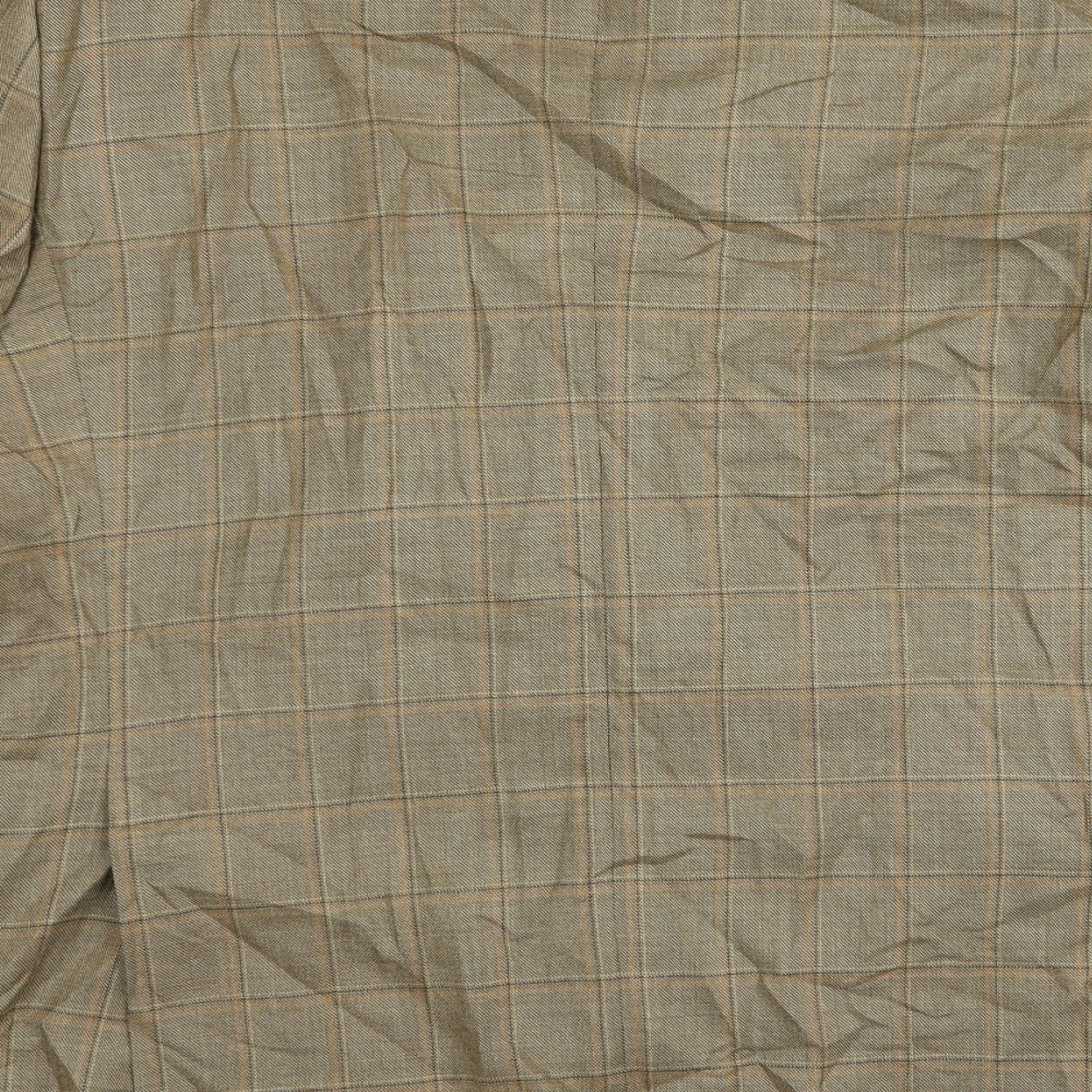 brook tavern Mens Beige Check  Jacket Blazer Size 44