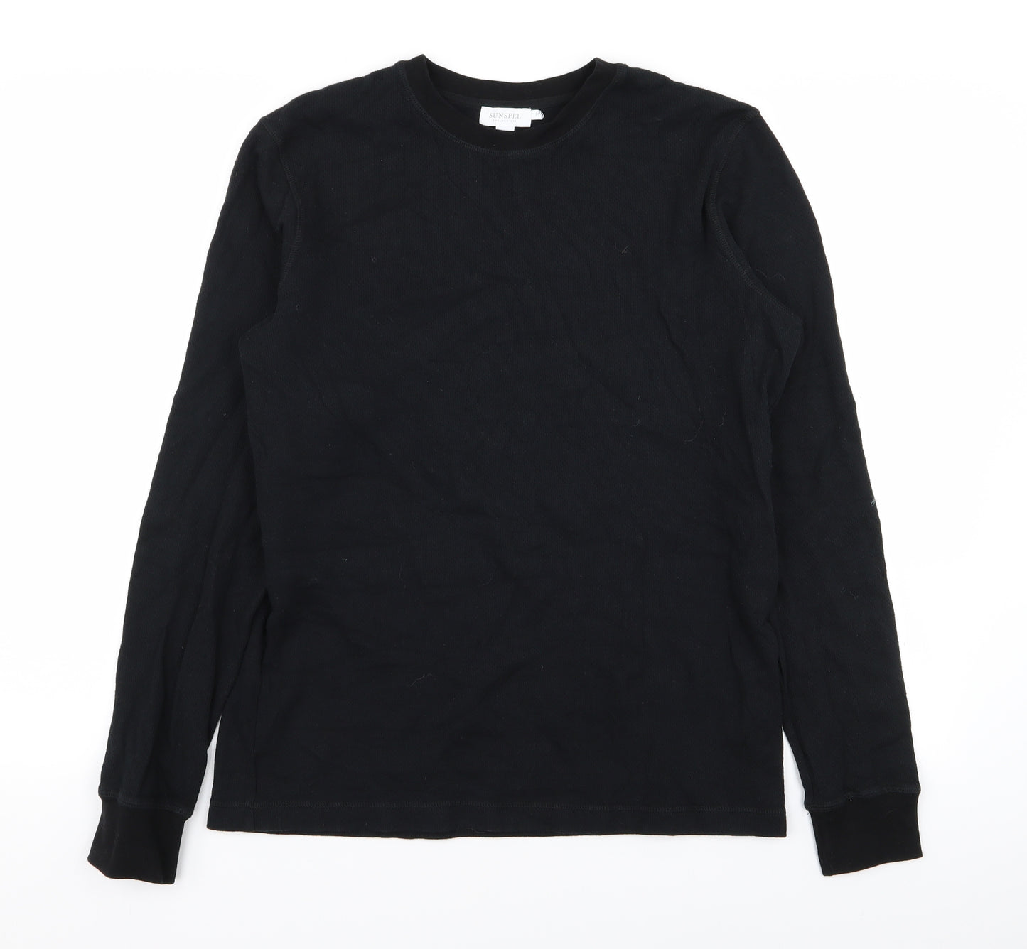 Sunspel Mens Black   Pullover Jumper Size M