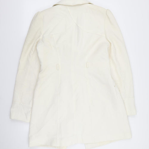 Long Tall Sally Womens White   Jacket Coat Size 14