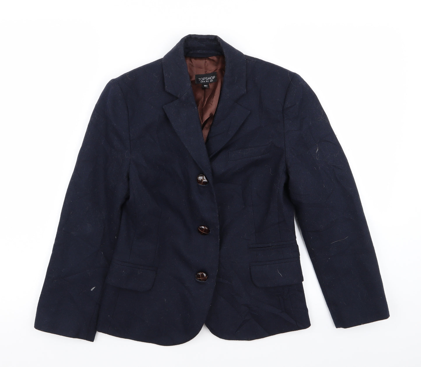 Topshop Womens Blue   Jacket Blazer Size 6