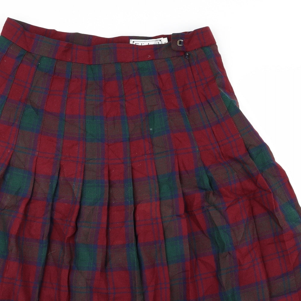 Edinburgh Womens Multicoloured Check  Flare Skirt Size 14