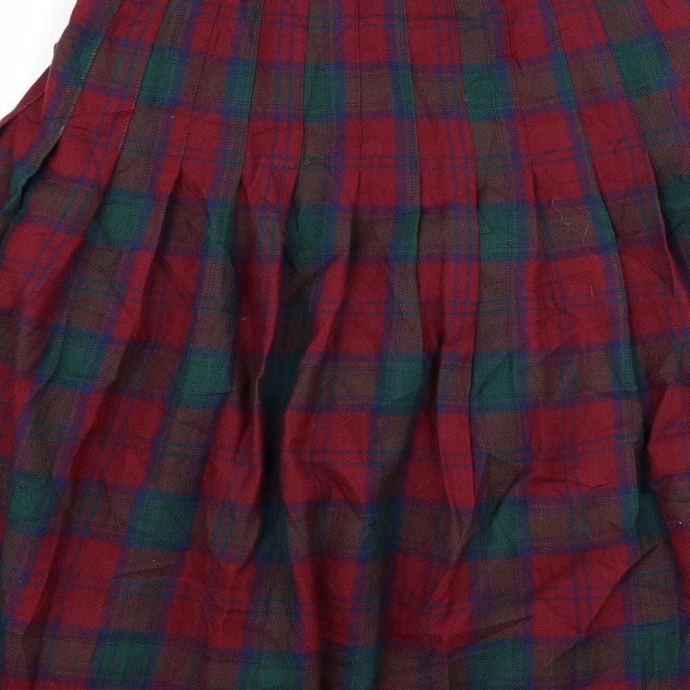 Edinburgh Womens Multicoloured Check  Flare Skirt Size 14