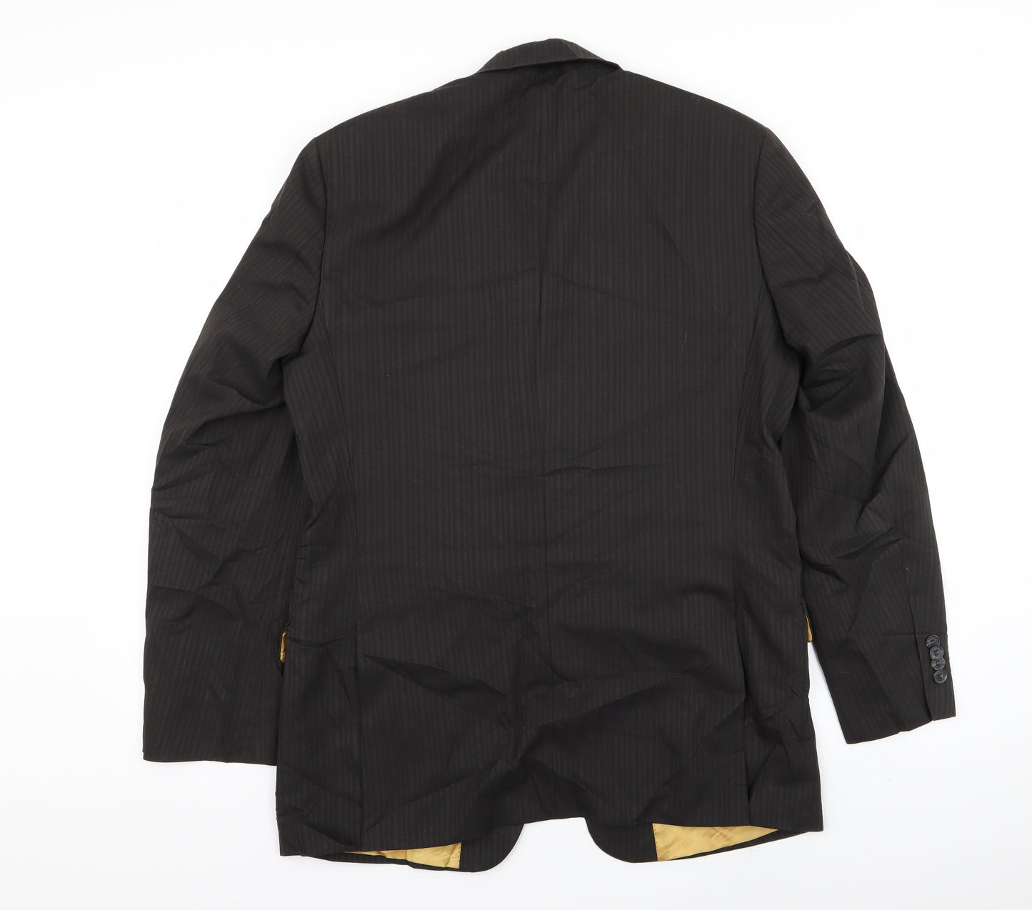 hugo james Mens Black Striped  Jacket Blazer Size 40