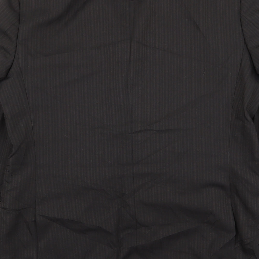 hugo james Mens Black Striped  Jacket Blazer Size 40