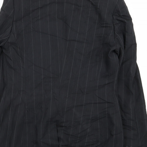 NEXT Womens Black Striped  Jacket Blazer Size 8
