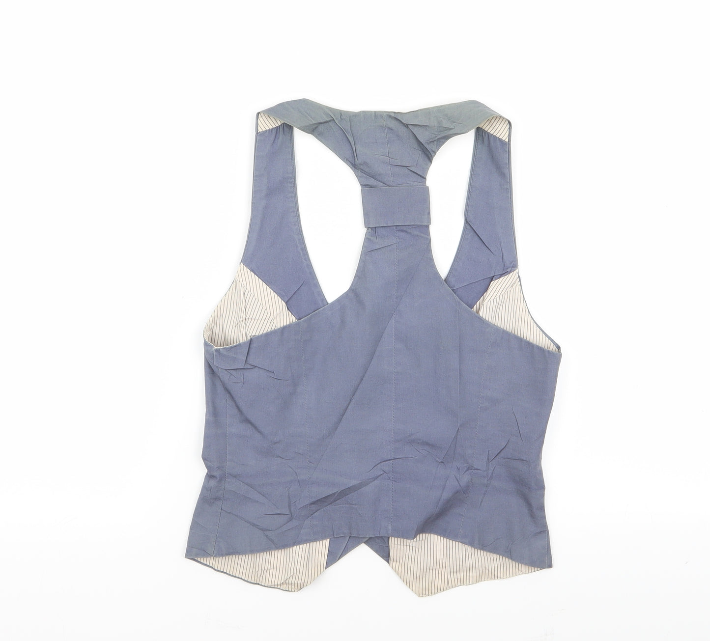 Warehouse Womens Blue   Jacket Suit Waistcoat Size 8