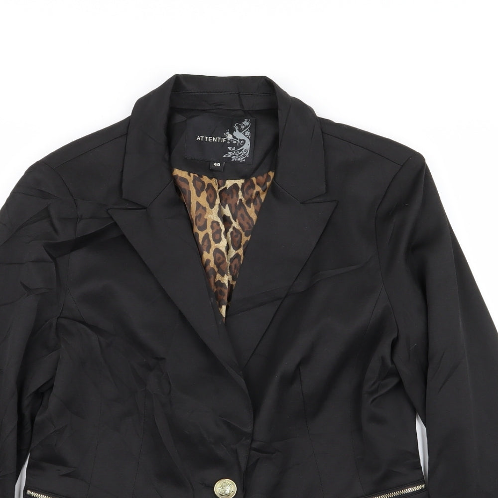 attentif Womens Black   Jacket Blazer Size 12