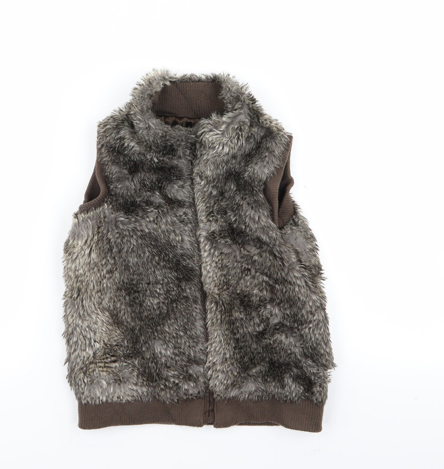 F&F Girls Brown   Gilet Jacket Size 6-7 Years