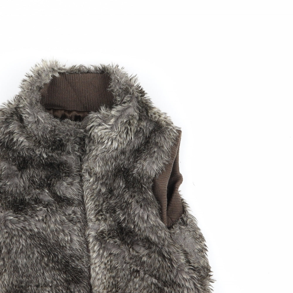 F&F Girls Brown   Gilet Jacket Size 6-7 Years