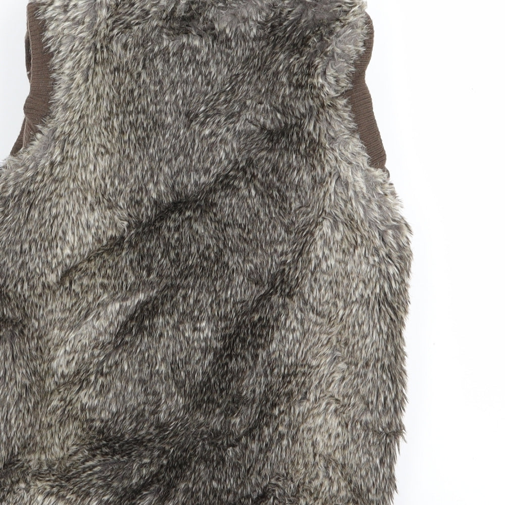 F&F Girls Brown   Gilet Jacket Size 6-7 Years
