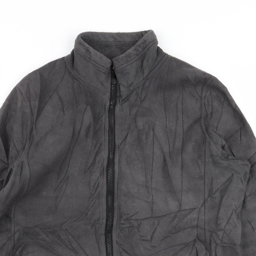 fleece Womens Grey   Full Zip Jumper Size L