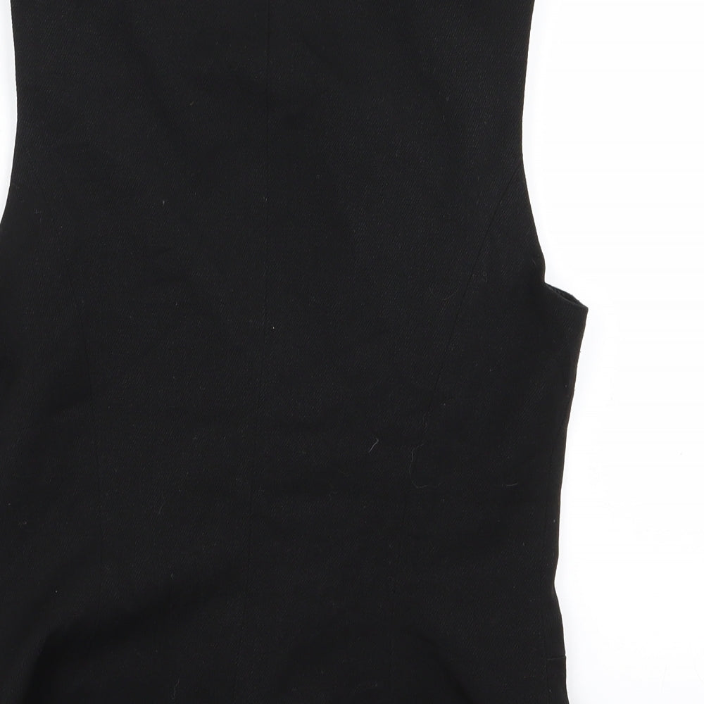 Wallis Womens Black   Jacket Suit Waistcoat Size 10