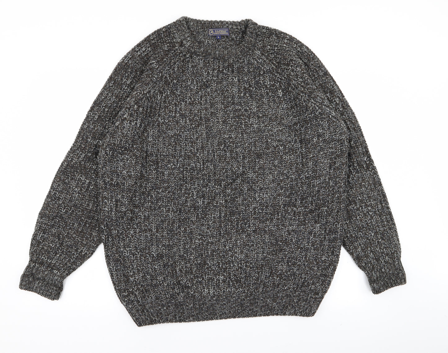 PG field Mens Grey   Pullover Jumper Size L