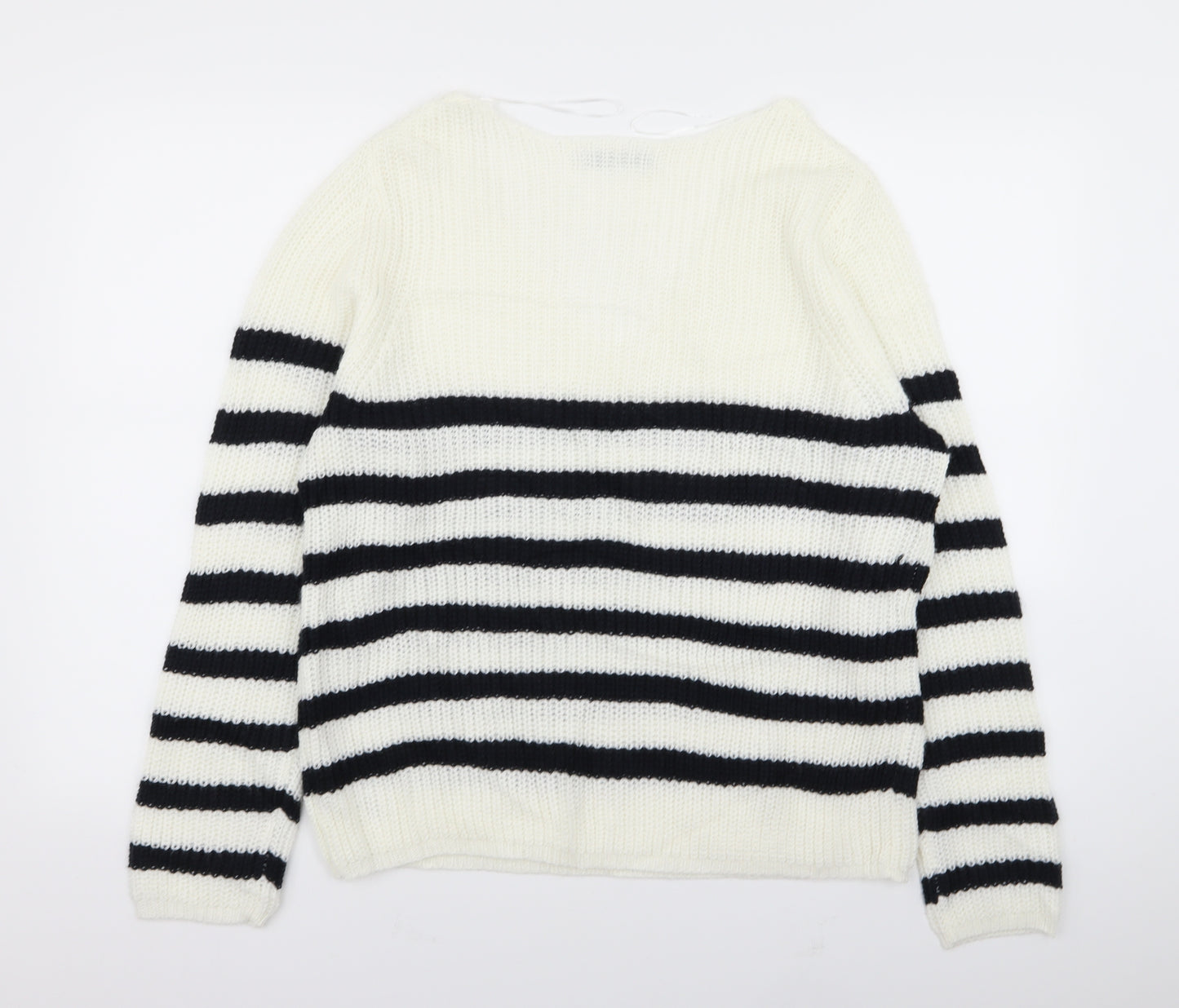 Asda George Womens Multicoloured Striped  Pullover Jumper Size 14